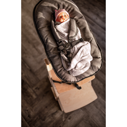 tiSsi Babyaufsatz Newborn für Hochstuhl - Baby Liegeaufsatz aus Massivholz