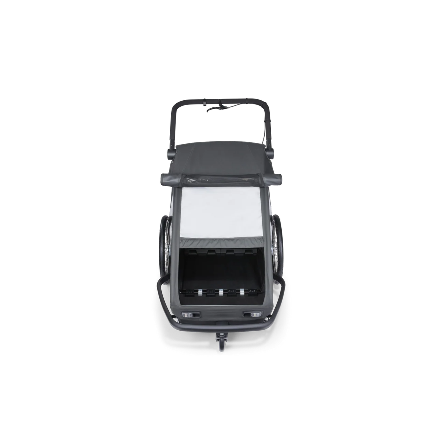 Croozer Yuuna Kid - modularer Fahrradanhänger & Buggy 2 in 1 | Moonlight Black | AirPad Federung