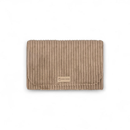 Windeltasche Cord mit Wickelunterlage - Praktische 2-in-1 Wickelunterlage für unterwegs