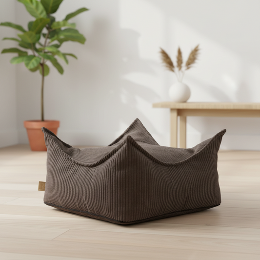 MeowBaby Sitzpouf Quadratisch Ästhetik Cord