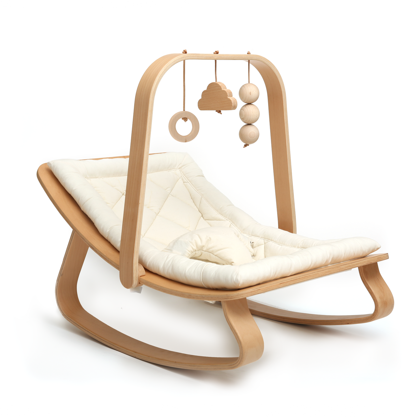 LEVO Spielbogen aus Holz – Aktivitätsbogen für Babywippe