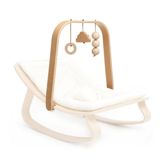 LEVO Spielbogen aus Holz – Aktivitätsbogen für Babywippe