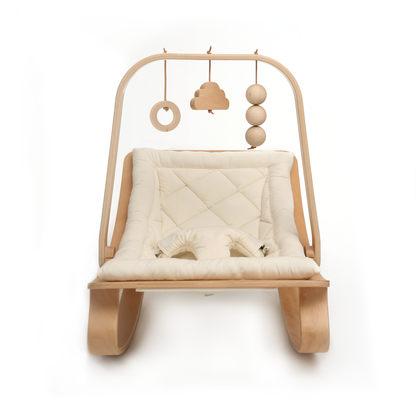 LEVO Spielbogen aus Holz – Aktivitätsbogen für Babywippe