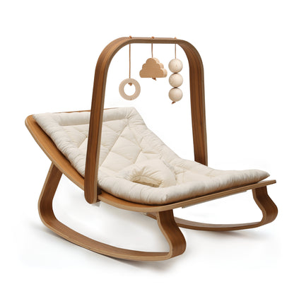 LEVO Spielbogen aus Holz – Aktivitätsbogen für Babywippe