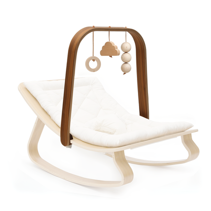 LEVO Spielbogen aus Holz – Aktivitätsbogen für Babywippe