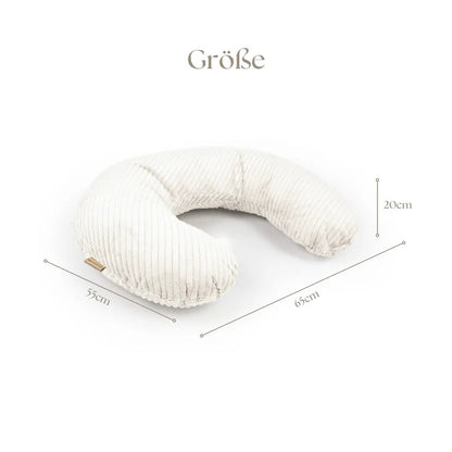 Stillkissen U-Form Cord - Ergonomisches Schwangerschaftskissen mit abnehmbarem Bezug