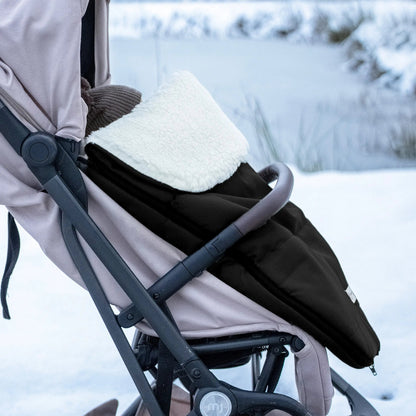 Winterfußsack Merino - Wasserdichter Baby-Fußsack mit Schafwollfutter für Kinderwagen & Schlitten
