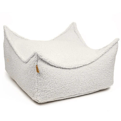 MeowBaby Sitzpouf für Kinder Quadratisch, Bearly