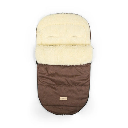Winterfußsack Merino - Wasserdichter Baby-Fußsack mit Schafwollfutter für Kinderwagen & Schlitten