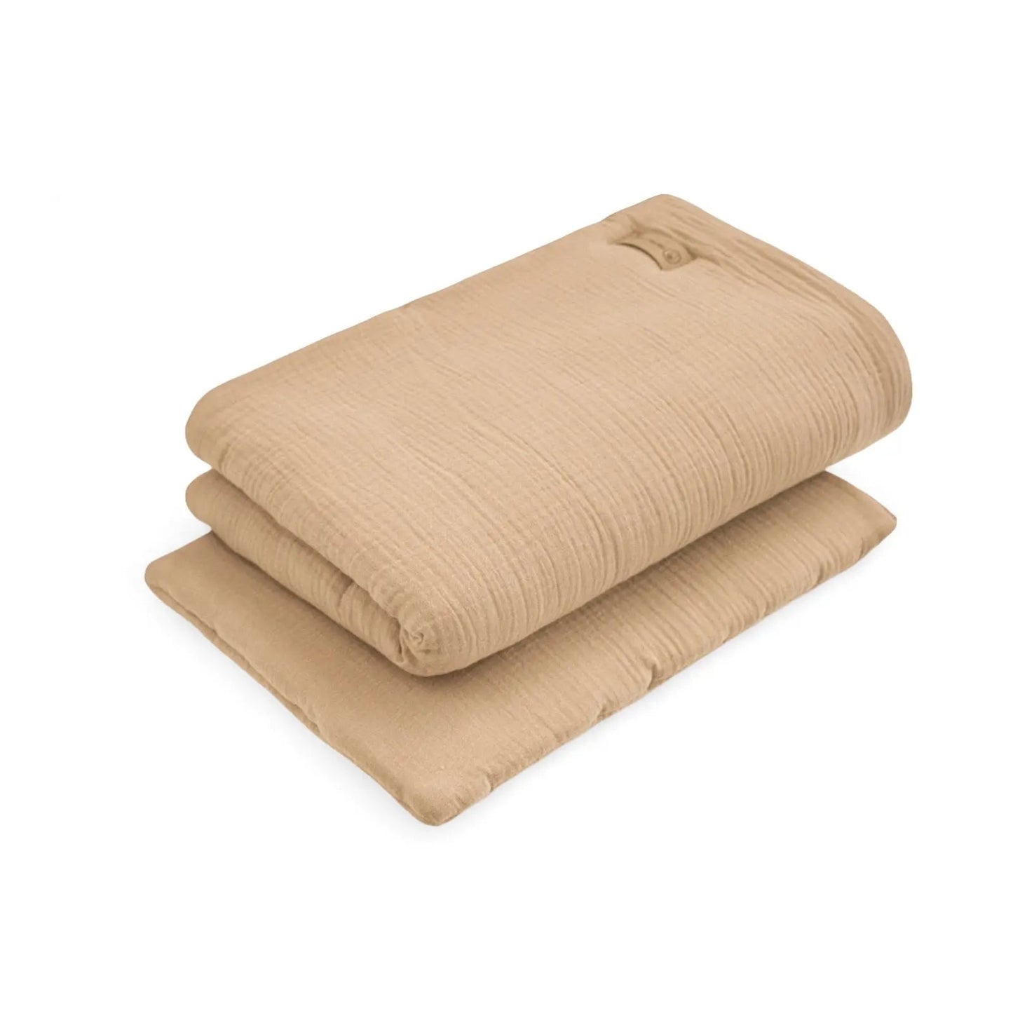 Kinderbettwäsche Musselin einfarbig - 2.5 TOG Bettwäsche-Set mit Kissen & Decke