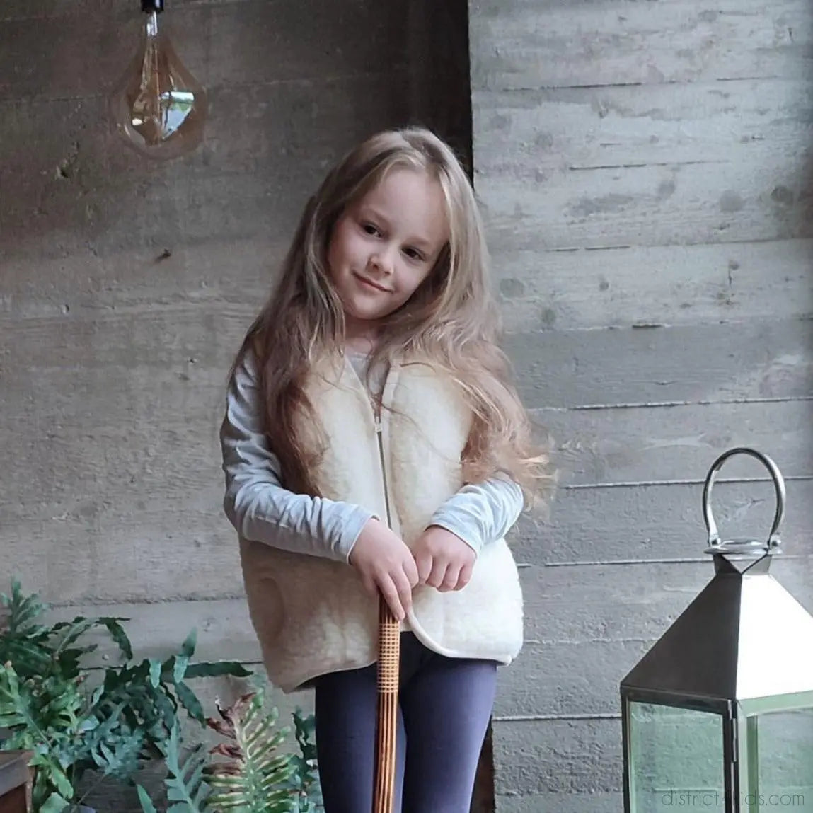 Kinderweste Merino Muster - Warme Merino-Weste mit Baumwollfutter und Woolmark-Zertifikat
