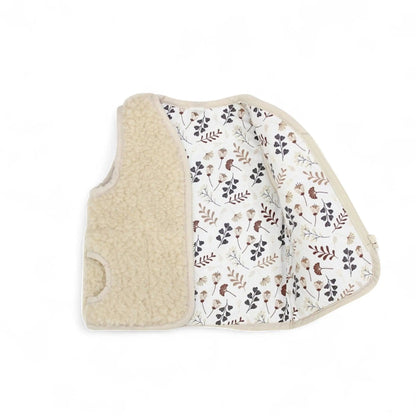 Kinderweste Merino Muster - Warme Merino-Weste mit Baumwollfutter und Woolmark-Zertifikat
