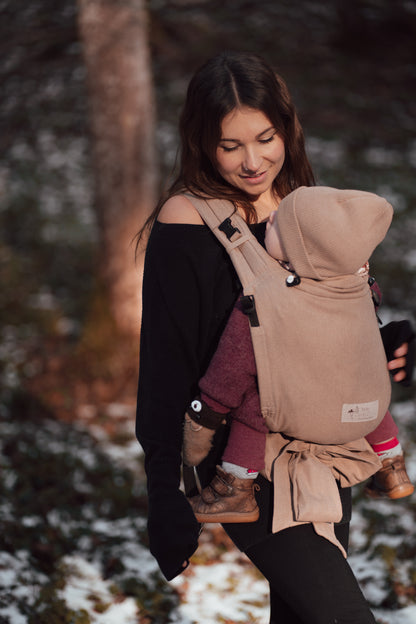 Talemo Babytrage ab Geburt - Ergonomische Half-Buckle Trage aus Baumwolle