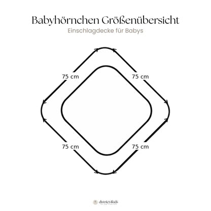 Babyhörnchen Musselin - Weiche Einschlagdecke aus atmungsaktiver Baumwolle