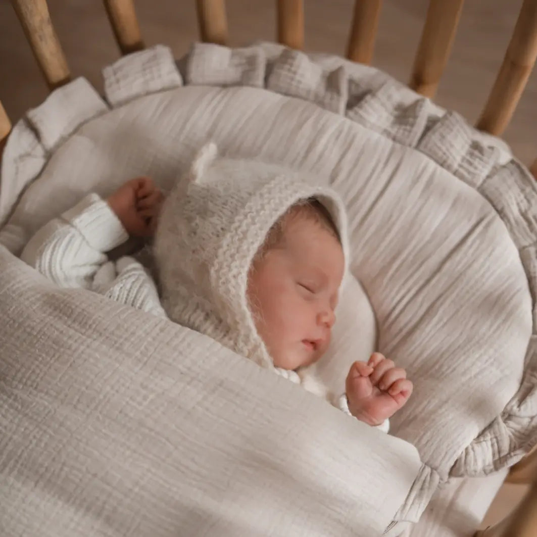 Babyschlafsack Dreamy Musselin - 2.5 TOG Ganzjahres-Schlafsack mit Rüschenkrone