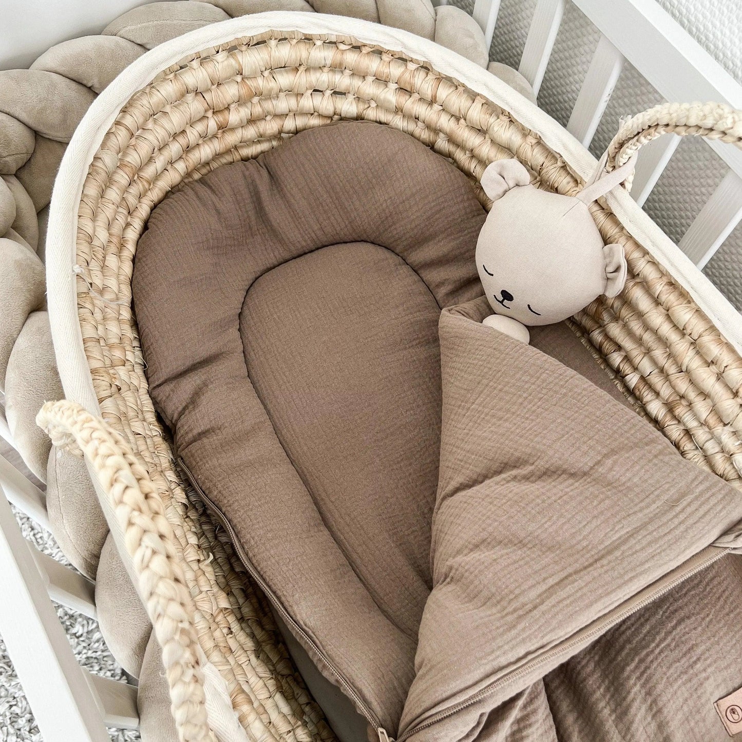 Babyschlafsack Sleepy Musselin - 2.5 TOG Ganzjahres-Schlafsack ab Geburt