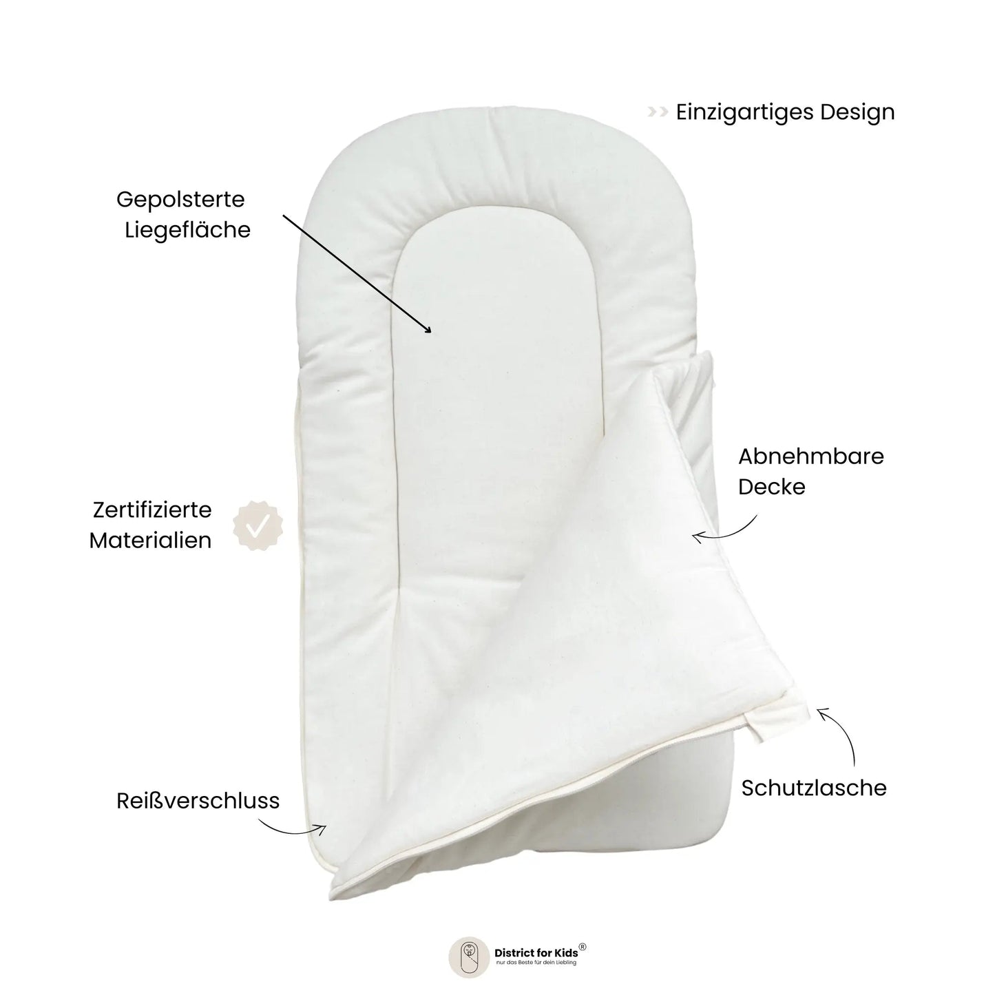 Babyschlafsack Sleepy Bio-Baumwolle - Schlichter Ganzjahres-Schlafsack (2.5 TOG)