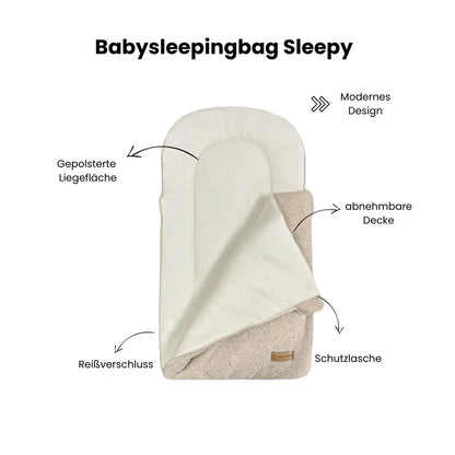 Babyschlafsack Sleepy Bouclé - 2.5 TOG Ganzjahres-Schlafsack ab Geburt