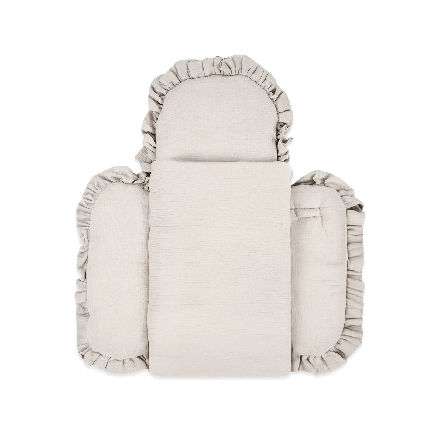 Schlafsack Cuddly Musselin - 2.5 TOG Ganzjahres-Schlafsack mit Puckeffekt und Rüschen