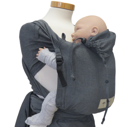 Bondima Babytrage ab Geburt - Ergonomische Half-Buckle mit Tuchträgern
