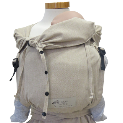 Bondima Babytrage ab Geburt - Ergonomische Half-Buckle mit Tuchträgern