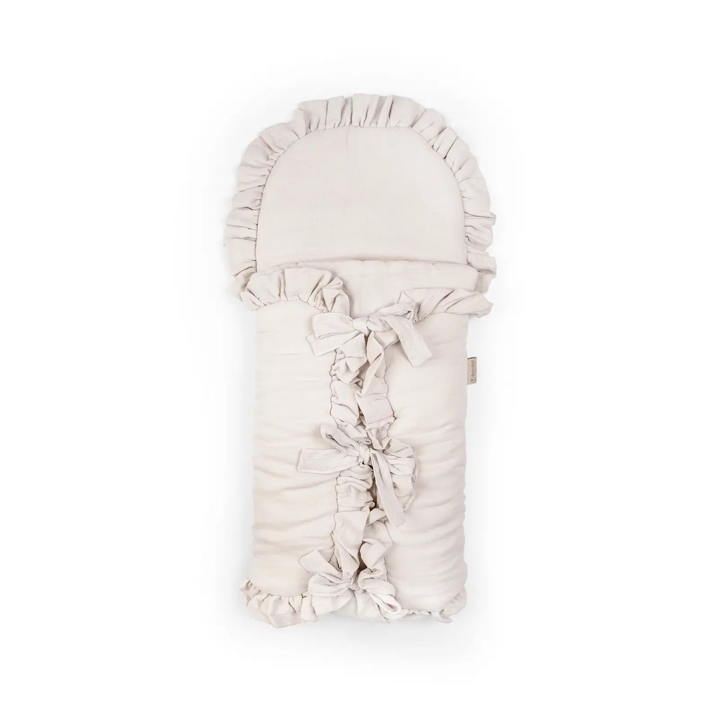 Schlafsack Cuddly Musselin - 2.5 TOG Ganzjahres-Schlafsack mit Puckeffekt und Rüschen
