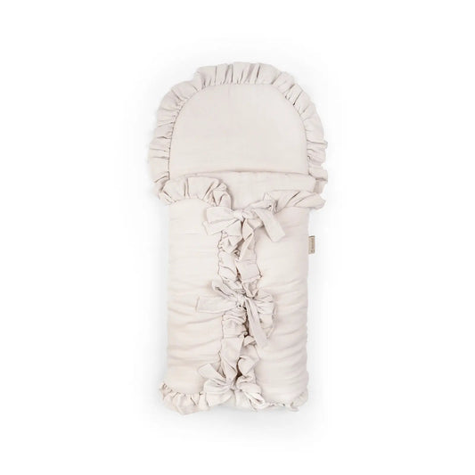 Schlafsack Cuddly Musselin - 2.5 TOG Ganzjahres-Schlafsack mit Puckeffekt und Rüschen