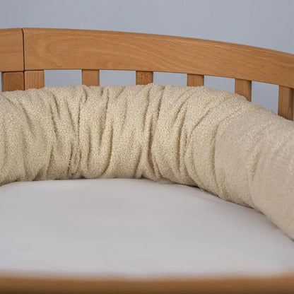 Bettschlange einsträngig Bouclé - Kuschelige 3-in-1 Bettumrandung aus weichem Teddystoff