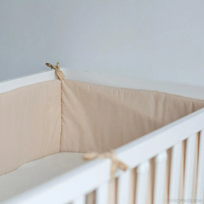 Bettumrandung Baumwolle - Klassischer Nestchen-Schutz für Babybett & Beistellbett