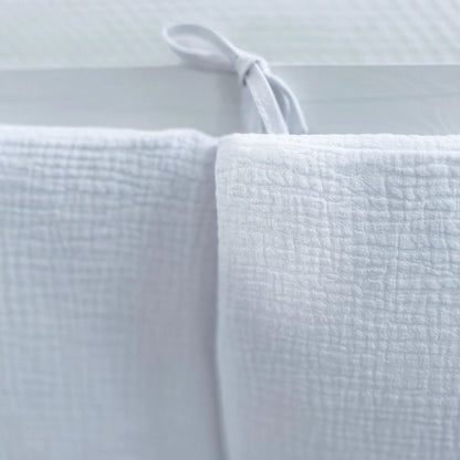 Bettumrandung Musselin - Weicher Nestchen-Schutz für Babybett & Beistellbett