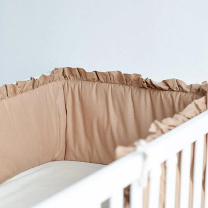 Bettumrandung Rüschen - Handgefertigtes Nestchen für Beistellbett und Babybett