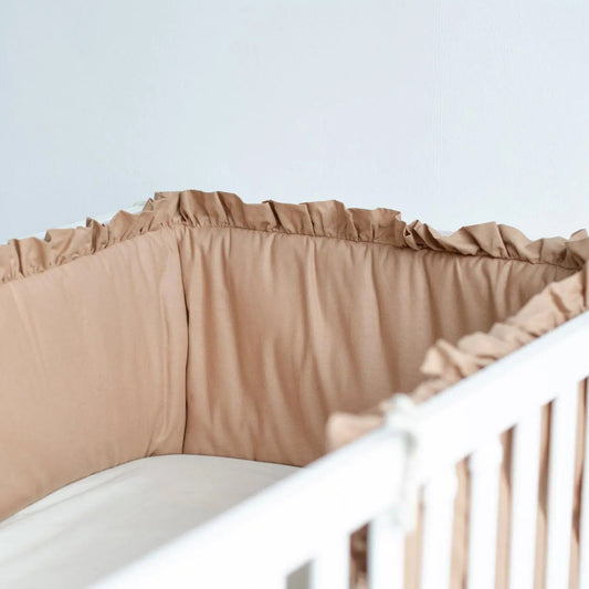 Bettumrandung Rüschen - Handgefertigtes Nestchen für Beistellbett und Babybett