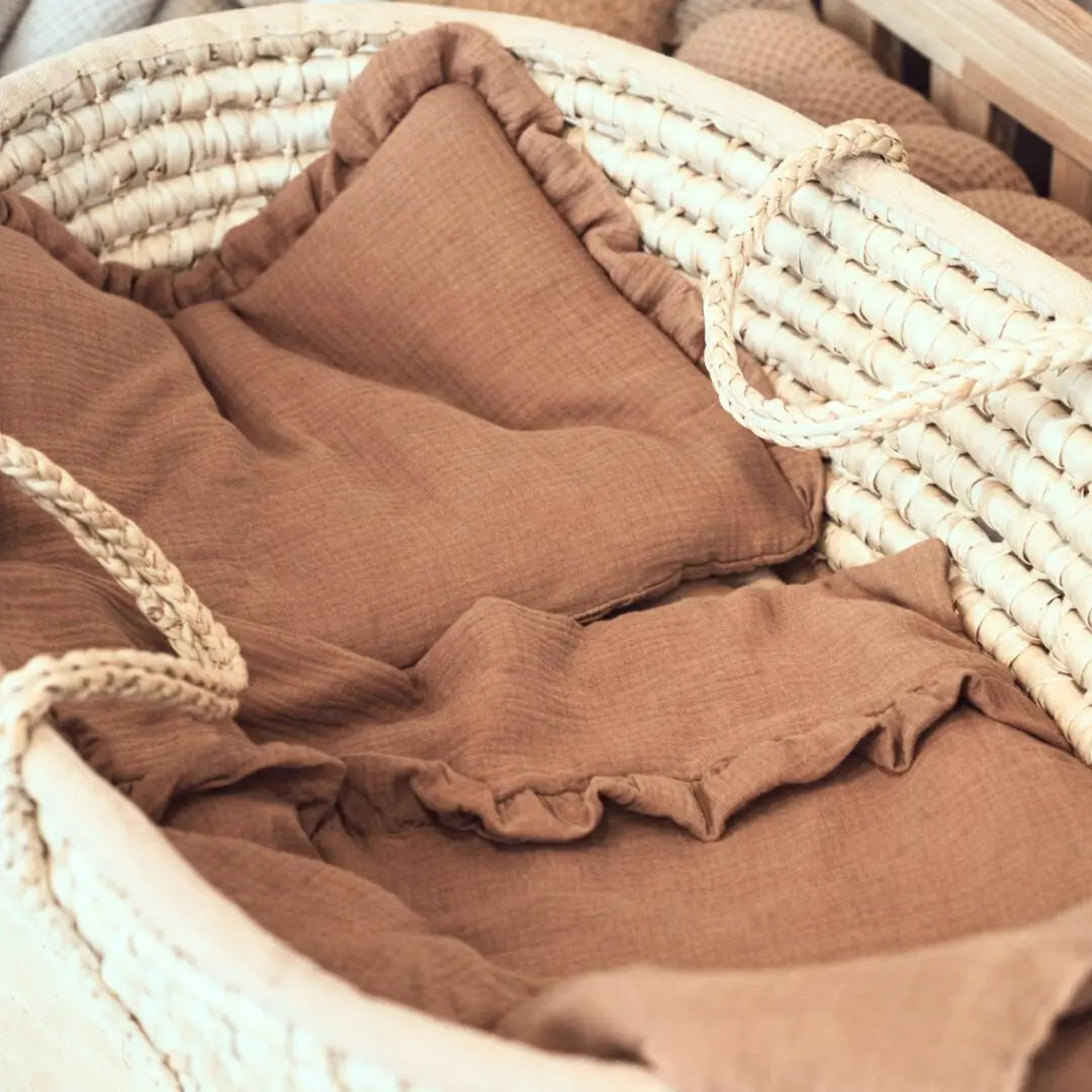 Kinderbettwäsche Musselin Rüschen - 2.5 TOG Bettwäsche-Set mit Kissen & Decke