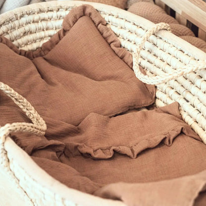 Kinderbettwäsche Musselin Rüschen - 2.5 TOG Bettwäsche-Set mit Kissen & Decke