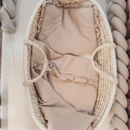 Kinderbettwäsche Musselin Rüschen - 2.5 TOG Bettwäsche-Set mit Kissen & Decke