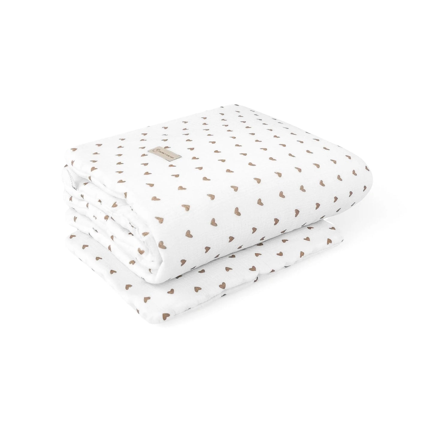 Kinderbettwäsche Musselin Herzen - 2.5 TOG Bettwäsche-Set mit Kissen & Decke