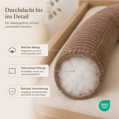 Bettschlange einsträngig Cord - Weicher 3-in-1 Bettzopf fürs Babybett