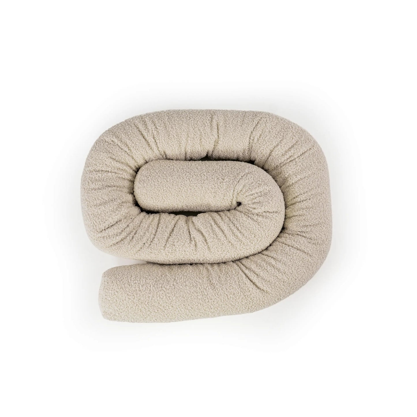 Bettschlange einsträngig Bouclé - Kuschelige 3-in-1 Bettumrandung aus weichem Teddystoff