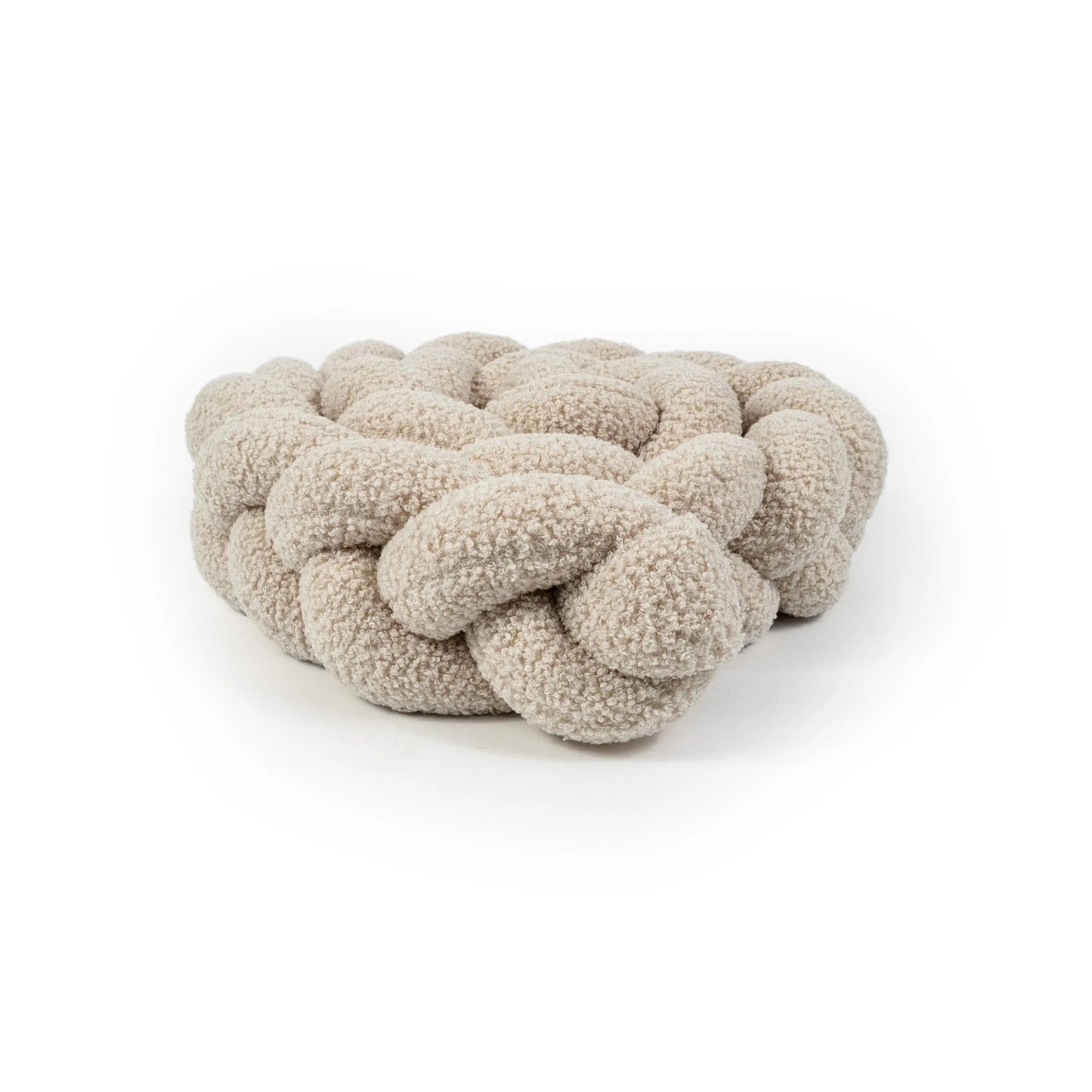 Bettschlange Bouclé geflochten - Weicher Teddy-Bettzopf fürs Baby- & Kinderbett