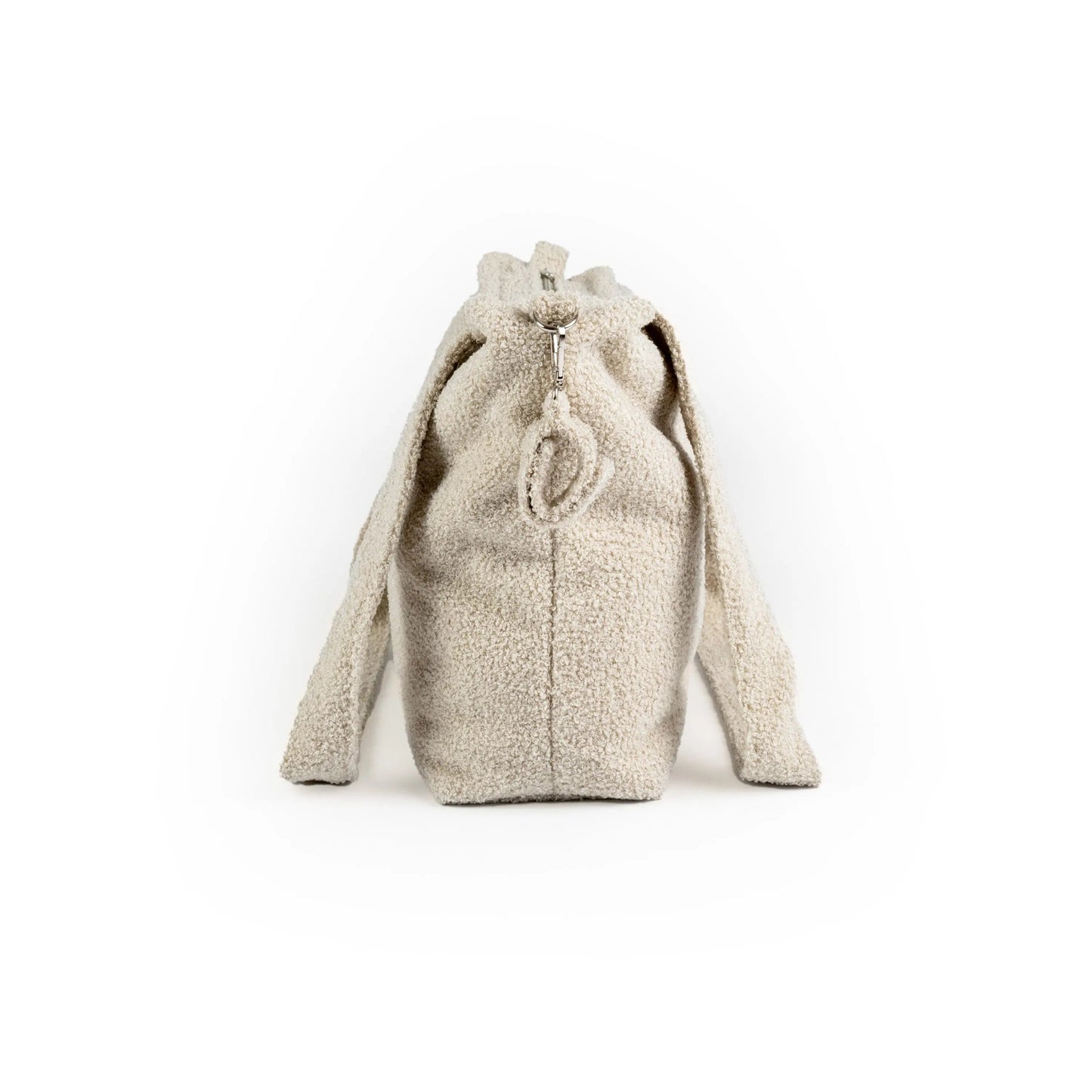 Wickeltasche Bouclé - Geräumige Kinderwagentasche aus weichem Teddystoff