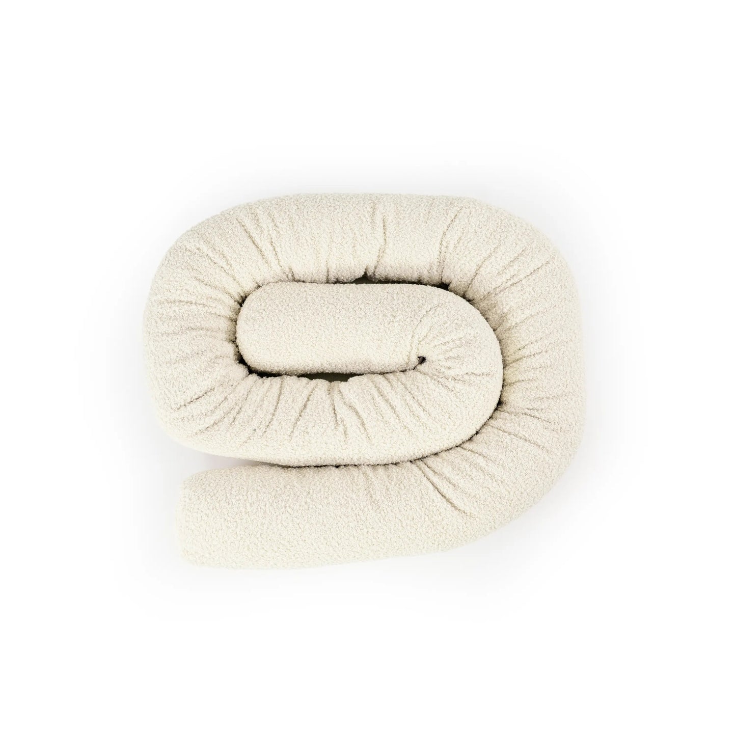 Bettschlange einsträngig Bouclé - Kuschelige 3-in-1 Bettumrandung aus weichem Teddystoff