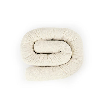 Bettschlange einsträngig Bouclé - Kuschelige 3-in-1 Bettumrandung aus weichem Teddystoff