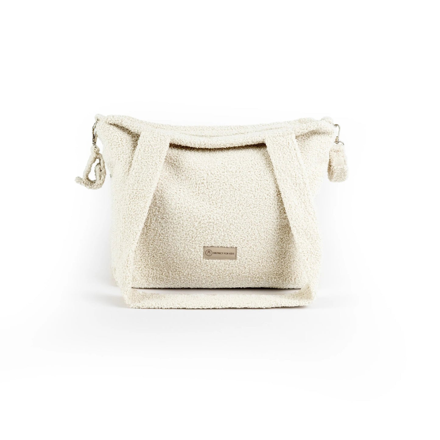 Wickeltasche Bouclé - Geräumige Kinderwagentasche aus weichem Teddystoff