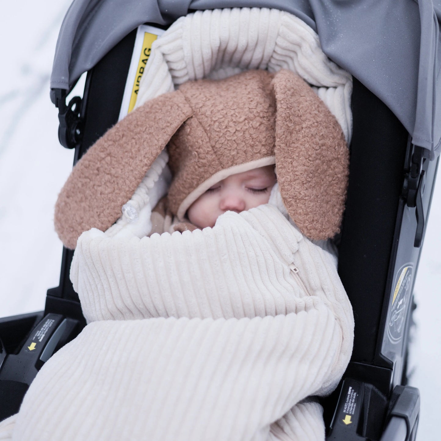 Winterfußsack Cord - Warm gefütterter Kinderwagen-Fußsack (3.5 TOG)
