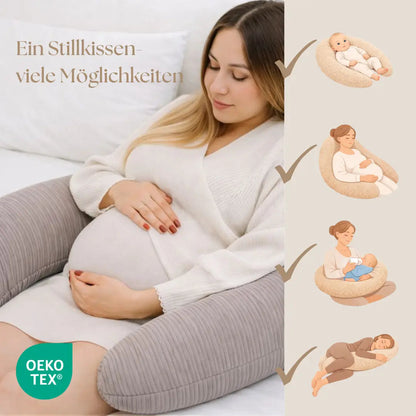 Stillkissen Cord XXL - Ergonomisches Still- & Schwangerschaftskissen