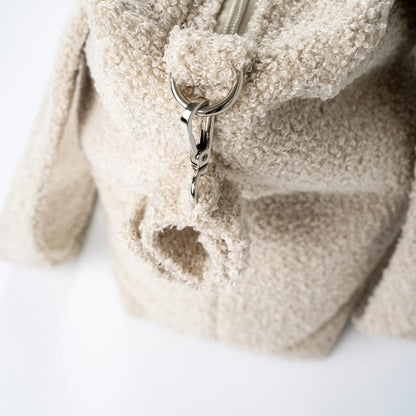 Wickeltasche Bouclé - Geräumige Kinderwagentasche aus weichem Teddystoff
