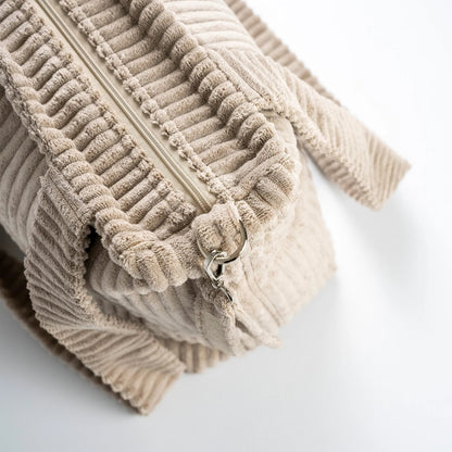 Wickeltasche Cord - Geräumige Kinderwagentasche aus weichem Cord-Polyester