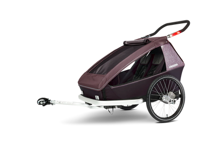 Croozer Kid Vaaya 2 Fahrradanhänger - Premium Zweisitzer Blossom Red