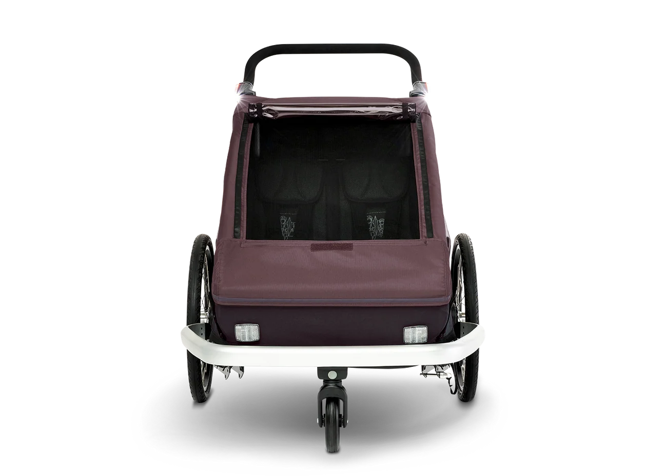 Croozer Kid Vaaya 2 Fahrradanhänger - Premium Zweisitzer Blossom Red