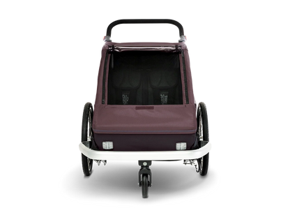 Croozer Kid Vaaya 2 Fahrradanhänger - Premium Zweisitzer Blossom Red